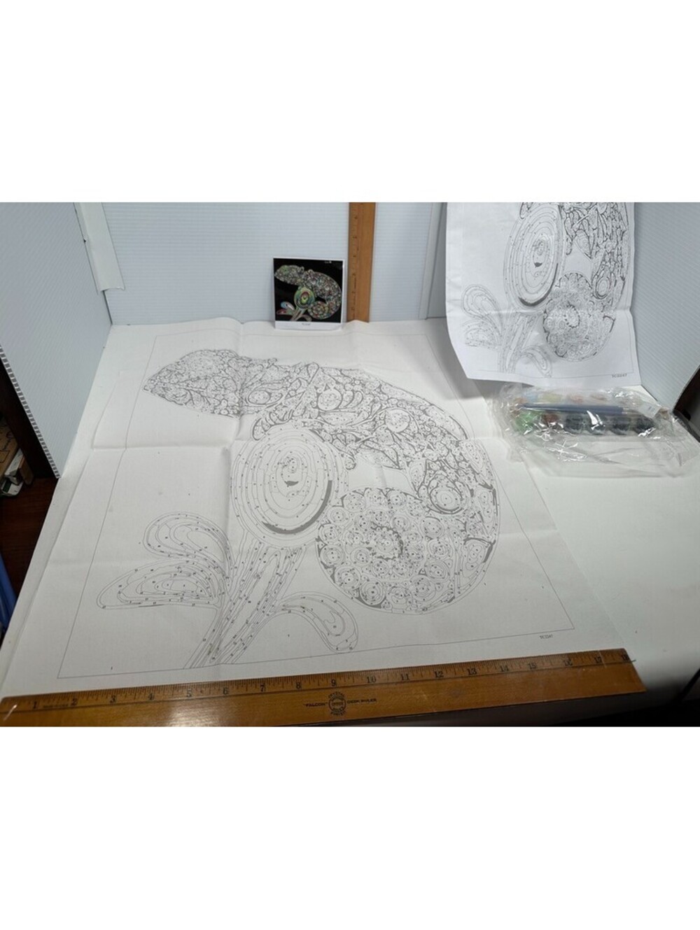 Paint by Numbers Kit for Adults Cameleon Lizard Paint by Number TC2247